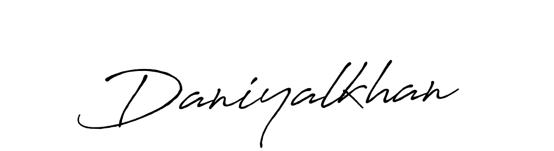 This is the best signature style for the Daniyalkhan name. Also you like these signature font (Antro_Vectra_Bolder). Mix name signature. Daniyalkhan signature style 7 images and pictures png