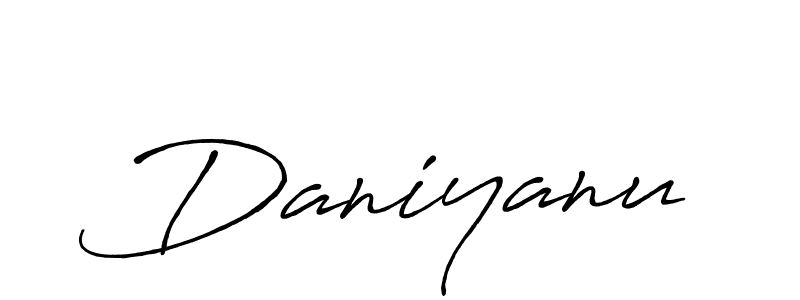 Similarly Antro_Vectra_Bolder is the best handwritten signature design. Signature creator online .You can use it as an online autograph creator for name Daniyanu. Daniyanu signature style 7 images and pictures png