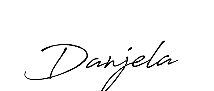 Once you've used our free online signature maker to create your best signature Antro_Vectra_Bolder style, it's time to enjoy all of the benefits that Danjela name signing documents. Danjela signature style 7 images and pictures png