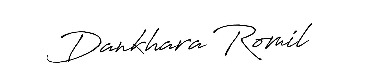 It looks lik you need a new signature style for name Dankhara Romil. Design unique handwritten (Antro_Vectra_Bolder) signature with our free signature maker in just a few clicks. Dankhara Romil signature style 7 images and pictures png