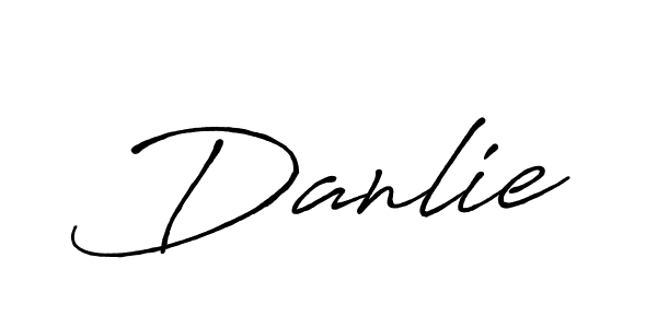 Once you've used our free online signature maker to create your best signature Antro_Vectra_Bolder style, it's time to enjoy all of the benefits that Danlie name signing documents. Danlie signature style 7 images and pictures png