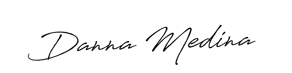 Use a signature maker to create a handwritten signature online. With this signature software, you can design (Antro_Vectra_Bolder) your own signature for name Danna Medina. Danna Medina signature style 7 images and pictures png