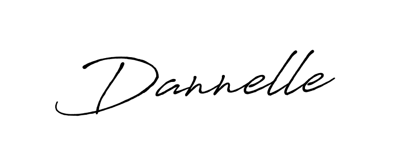 Dannelle stylish signature style. Best Handwritten Sign (Antro_Vectra_Bolder) for my name. Handwritten Signature Collection Ideas for my name Dannelle. Dannelle signature style 7 images and pictures png