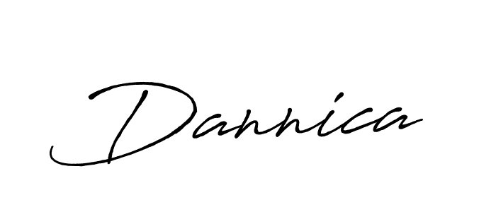 Create a beautiful signature design for name Dannica. With this signature (Antro_Vectra_Bolder) fonts, you can make a handwritten signature for free. Dannica signature style 7 images and pictures png