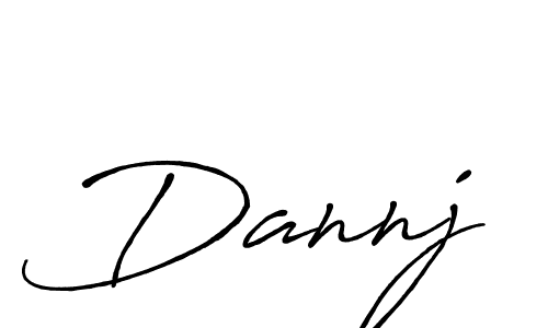 Design your own signature with our free online signature maker. With this signature software, you can create a handwritten (Antro_Vectra_Bolder) signature for name Dannj. Dannj signature style 7 images and pictures png