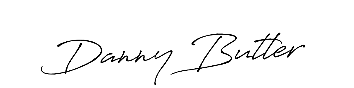 How to make Danny Butler name signature. Use Antro_Vectra_Bolder style for creating short signs online. This is the latest handwritten sign. Danny Butler signature style 7 images and pictures png