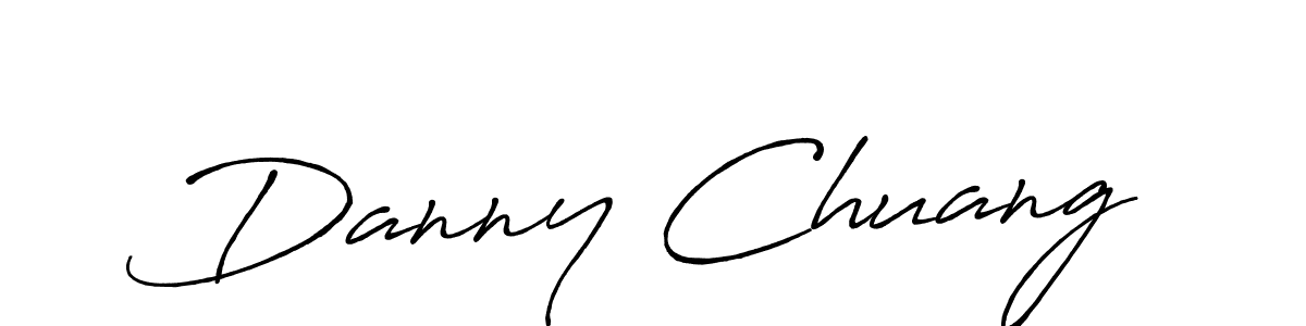 Danny Chuang stylish signature style. Best Handwritten Sign (Antro_Vectra_Bolder) for my name. Handwritten Signature Collection Ideas for my name Danny Chuang. Danny Chuang signature style 7 images and pictures png