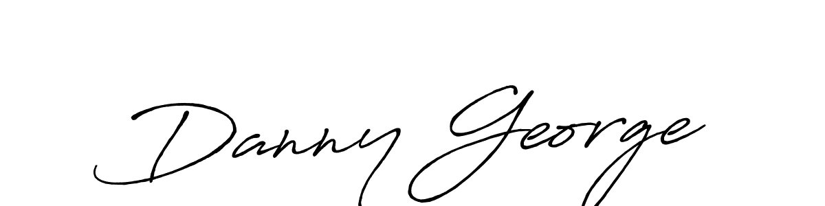 Danny George stylish signature style. Best Handwritten Sign (Antro_Vectra_Bolder) for my name. Handwritten Signature Collection Ideas for my name Danny George. Danny George signature style 7 images and pictures png