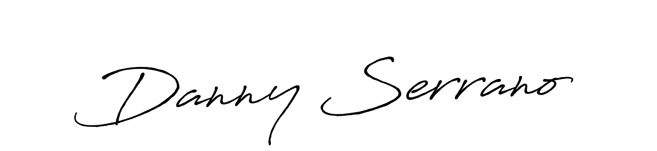 Danny Serrano stylish signature style. Best Handwritten Sign (Antro_Vectra_Bolder) for my name. Handwritten Signature Collection Ideas for my name Danny Serrano. Danny Serrano signature style 7 images and pictures png