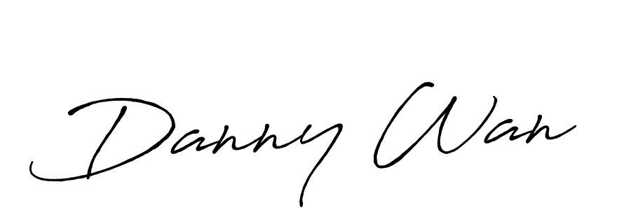 Make a beautiful signature design for name Danny Wan. With this signature (Antro_Vectra_Bolder) style, you can create a handwritten signature for free. Danny Wan signature style 7 images and pictures png