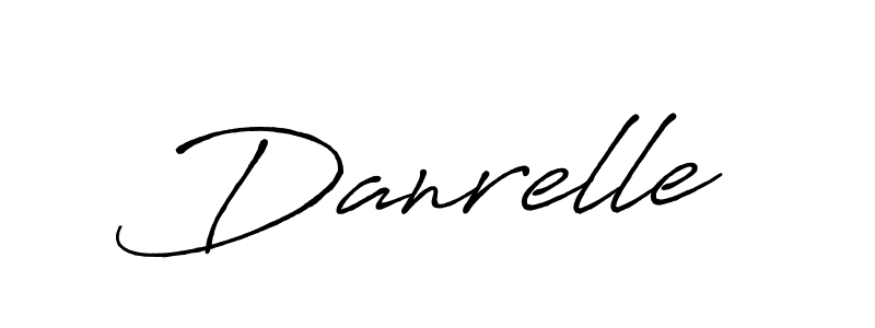 Use a signature maker to create a handwritten signature online. With this signature software, you can design (Antro_Vectra_Bolder) your own signature for name Danrelle. Danrelle signature style 7 images and pictures png