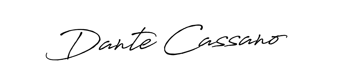 Make a beautiful signature design for name Dante Cassano. With this signature (Antro_Vectra_Bolder) style, you can create a handwritten signature for free. Dante Cassano signature style 7 images and pictures png