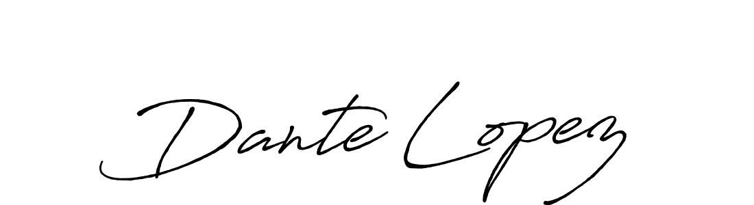 The best way (Antro_Vectra_Bolder) to make a short signature is to pick only two or three words in your name. The name Dante Lopez include a total of six letters. For converting this name. Dante Lopez signature style 7 images and pictures png