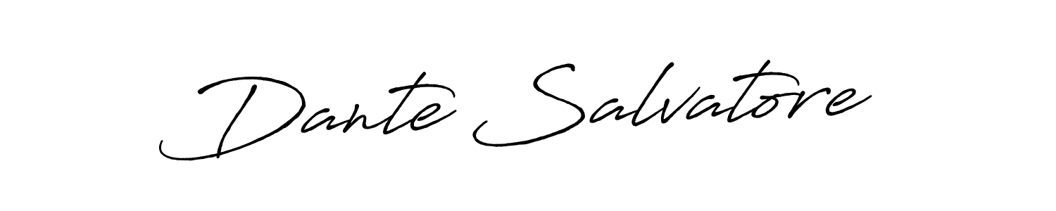 Make a beautiful signature design for name Dante Salvatore. With this signature (Antro_Vectra_Bolder) style, you can create a handwritten signature for free. Dante Salvatore signature style 7 images and pictures png