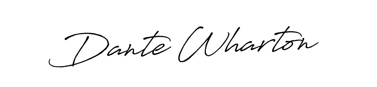 Use a signature maker to create a handwritten signature online. With this signature software, you can design (Antro_Vectra_Bolder) your own signature for name Dante Wharton. Dante Wharton signature style 7 images and pictures png