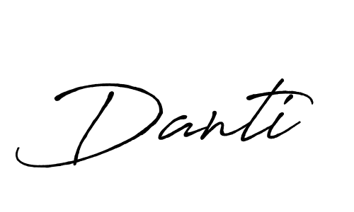 Create a beautiful signature design for name Danti. With this signature (Antro_Vectra_Bolder) fonts, you can make a handwritten signature for free. Danti signature style 7 images and pictures png