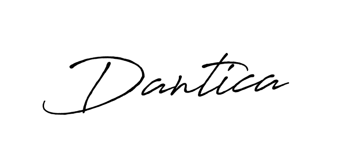 How to make Dantica name signature. Use Antro_Vectra_Bolder style for creating short signs online. This is the latest handwritten sign. Dantica signature style 7 images and pictures png