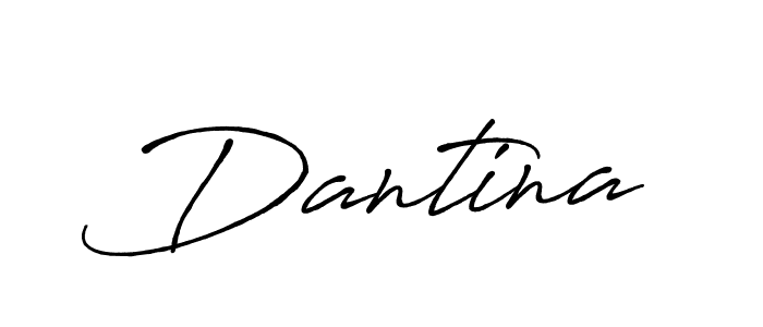 Make a beautiful signature design for name Dantina. With this signature (Antro_Vectra_Bolder) style, you can create a handwritten signature for free. Dantina signature style 7 images and pictures png