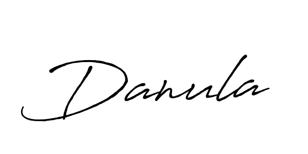 How to make Danula name signature. Use Antro_Vectra_Bolder style for creating short signs online. This is the latest handwritten sign. Danula signature style 7 images and pictures png
