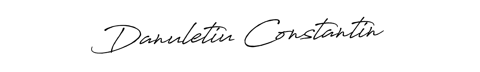 It looks lik you need a new signature style for name Danuletiu Constantin. Design unique handwritten (Antro_Vectra_Bolder) signature with our free signature maker in just a few clicks. Danuletiu Constantin signature style 7 images and pictures png