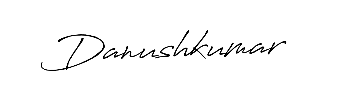 How to make Danushkumar signature? Antro_Vectra_Bolder is a professional autograph style. Create handwritten signature for Danushkumar name. Danushkumar signature style 7 images and pictures png