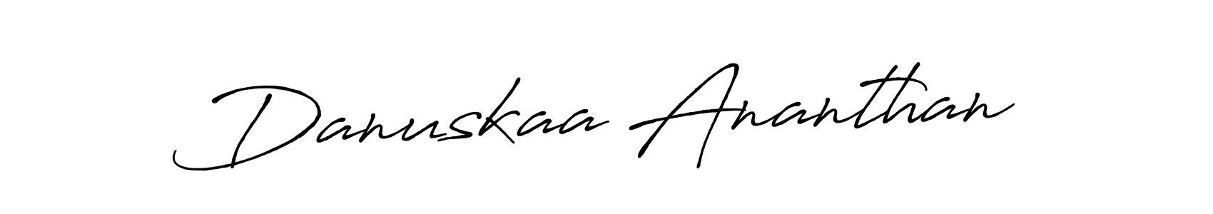 Danuskaa Ananthan stylish signature style. Best Handwritten Sign (Antro_Vectra_Bolder) for my name. Handwritten Signature Collection Ideas for my name Danuskaa Ananthan. Danuskaa Ananthan signature style 7 images and pictures png