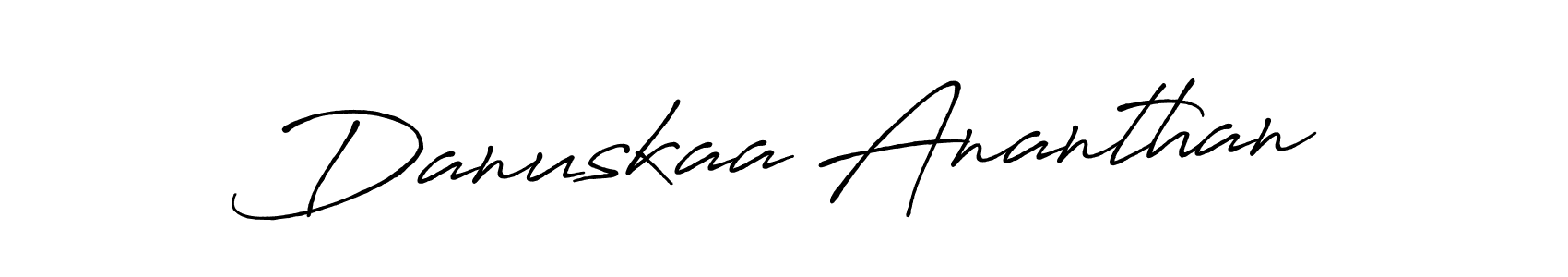 Danuskaa Ananthan stylish signature style. Best Handwritten Sign (Antro_Vectra_Bolder) for my name. Handwritten Signature Collection Ideas for my name Danuskaa Ananthan. Danuskaa Ananthan signature style 7 images and pictures png