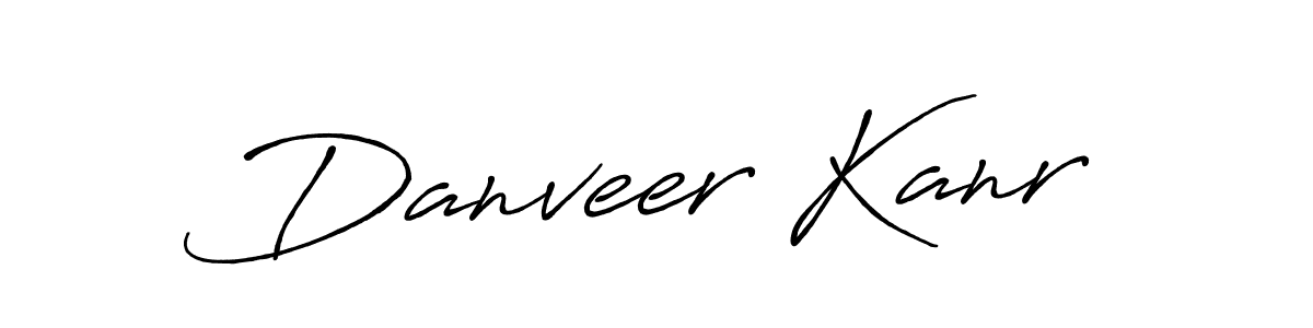 Design your own signature with our free online signature maker. With this signature software, you can create a handwritten (Antro_Vectra_Bolder) signature for name Danveer Kanr. Danveer Kanr signature style 7 images and pictures png