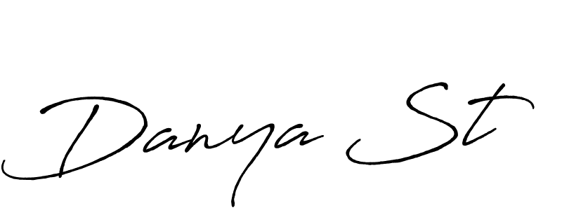 How to make Danya St signature? Antro_Vectra_Bolder is a professional autograph style. Create handwritten signature for Danya St name. Danya St signature style 7 images and pictures png