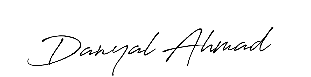 Make a beautiful signature design for name Danyal Ahmad. Use this online signature maker to create a handwritten signature for free. Danyal Ahmad signature style 7 images and pictures png