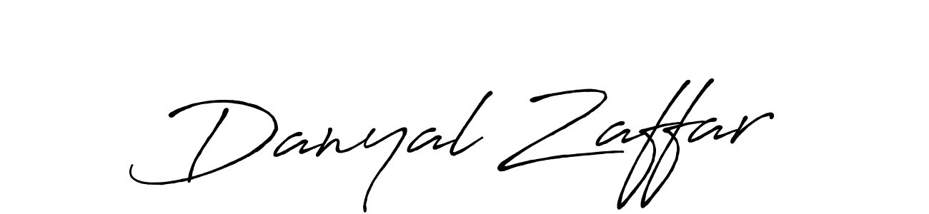 Design your own signature with our free online signature maker. With this signature software, you can create a handwritten (Antro_Vectra_Bolder) signature for name Danyal Zaffar. Danyal Zaffar signature style 7 images and pictures png