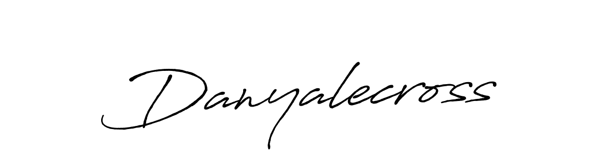 Create a beautiful signature design for name Danyalecross. With this signature (Antro_Vectra_Bolder) fonts, you can make a handwritten signature for free. Danyalecross signature style 7 images and pictures png