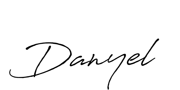 How to make Danyel name signature. Use Antro_Vectra_Bolder style for creating short signs online. This is the latest handwritten sign. Danyel signature style 7 images and pictures png