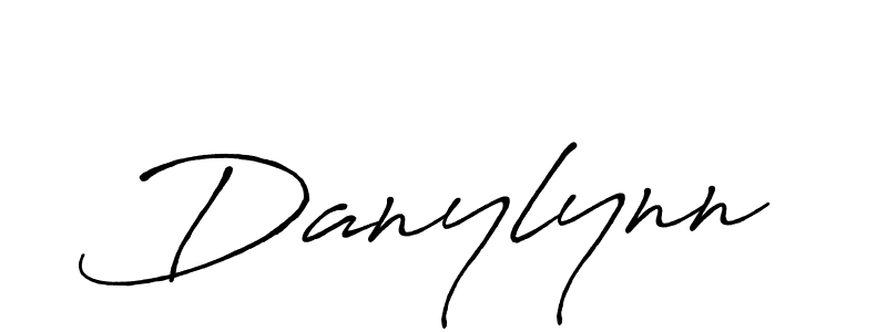 Design your own signature with our free online signature maker. With this signature software, you can create a handwritten (Antro_Vectra_Bolder) signature for name Danylynn. Danylynn signature style 7 images and pictures png