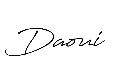 Also we have Daoui name is the best signature style. Create professional handwritten signature collection using Antro_Vectra_Bolder autograph style. Daoui signature style 7 images and pictures png