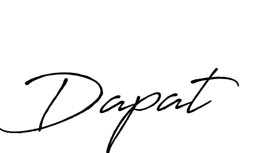 if you are searching for the best signature style for your name Dapat. so please give up your signature search. here we have designed multiple signature styles  using Antro_Vectra_Bolder. Dapat signature style 7 images and pictures png
