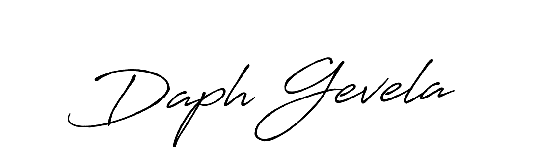 Also You can easily find your signature by using the search form. We will create Daph Gevela name handwritten signature images for you free of cost using Antro_Vectra_Bolder sign style. Daph Gevela signature style 7 images and pictures png