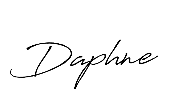 Daphne stylish signature style. Best Handwritten Sign (Antro_Vectra_Bolder) for my name. Handwritten Signature Collection Ideas for my name Daphne. Daphne signature style 7 images and pictures png