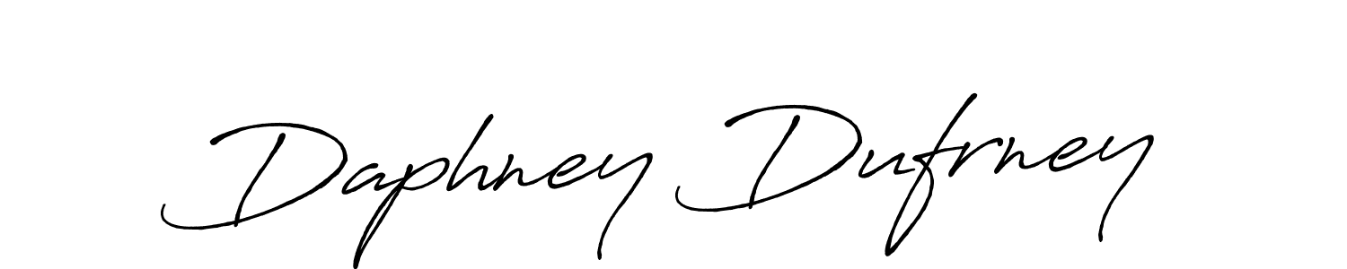 Also You can easily find your signature by using the search form. We will create Daphney Dufrney name handwritten signature images for you free of cost using Antro_Vectra_Bolder sign style. Daphney Dufrney signature style 7 images and pictures png