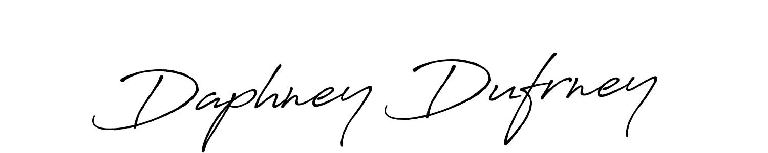 Also You can easily find your signature by using the search form. We will create Daphney Dufrney name handwritten signature images for you free of cost using Antro_Vectra_Bolder sign style. Daphney Dufrney signature style 7 images and pictures png