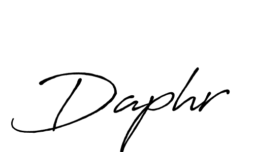 Daphr stylish signature style. Best Handwritten Sign (Antro_Vectra_Bolder) for my name. Handwritten Signature Collection Ideas for my name Daphr. Daphr signature style 7 images and pictures png