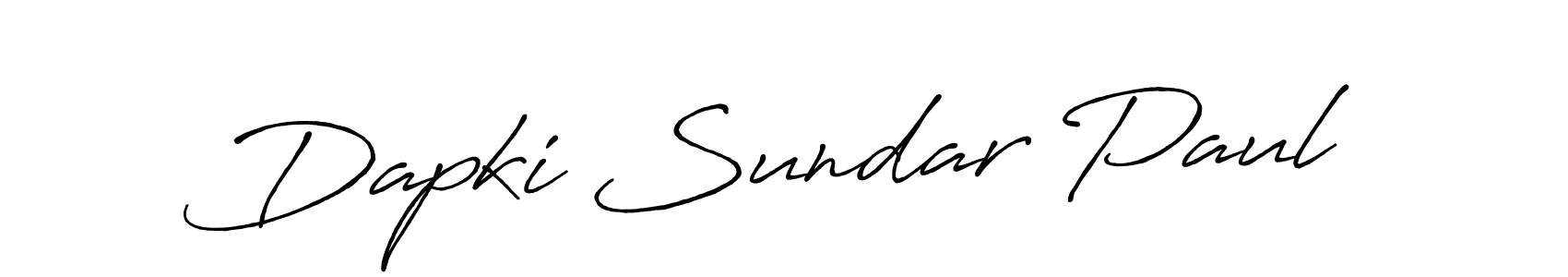 How to make Dapki Sundar Paul name signature. Use Antro_Vectra_Bolder style for creating short signs online. This is the latest handwritten sign. Dapki Sundar Paul signature style 7 images and pictures png