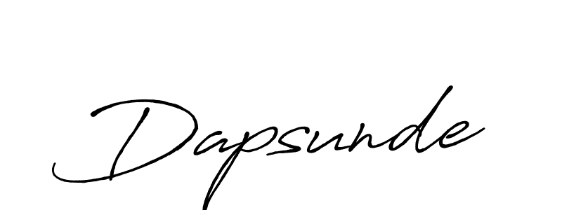 Here are the top 10 professional signature styles for the name Dapsunde. These are the best autograph styles you can use for your name. Dapsunde signature style 7 images and pictures png