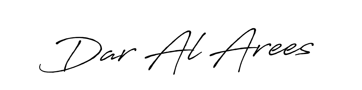 How to make Dar Al Arees name signature. Use Antro_Vectra_Bolder style for creating short signs online. This is the latest handwritten sign. Dar Al Arees signature style 7 images and pictures png