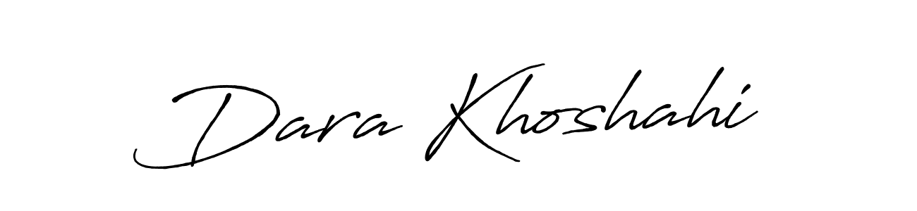 Create a beautiful signature design for name Dara Khoshahi. With this signature (Antro_Vectra_Bolder) fonts, you can make a handwritten signature for free. Dara Khoshahi signature style 7 images and pictures png