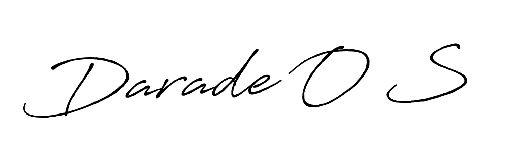 Create a beautiful signature design for name Darade O S. With this signature (Antro_Vectra_Bolder) fonts, you can make a handwritten signature for free. Darade O S signature style 7 images and pictures png