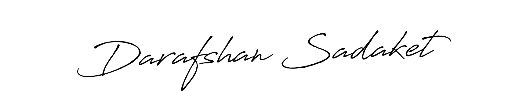 How to make Darafshan Sadaket signature? Antro_Vectra_Bolder is a professional autograph style. Create handwritten signature for Darafshan Sadaket name. Darafshan Sadaket signature style 7 images and pictures png