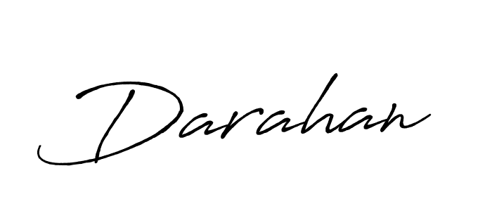 How to make Darahan name signature. Use Antro_Vectra_Bolder style for creating short signs online. This is the latest handwritten sign. Darahan signature style 7 images and pictures png