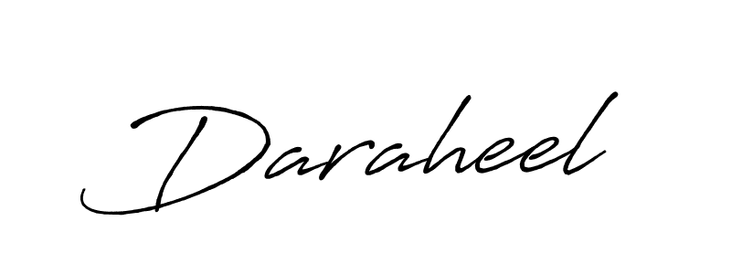 You should practise on your own different ways (Antro_Vectra_Bolder) to write your name (Daraheel) in signature. don't let someone else do it for you. Daraheel signature style 7 images and pictures png