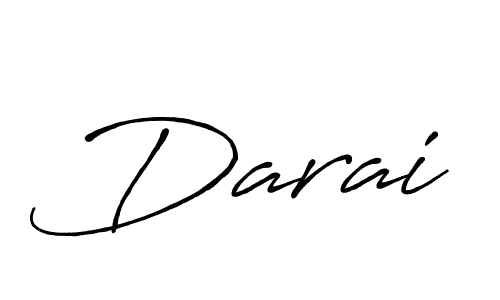 Design your own signature with our free online signature maker. With this signature software, you can create a handwritten (Antro_Vectra_Bolder) signature for name Darai. Darai signature style 7 images and pictures png